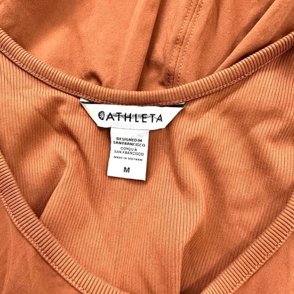 Athleta Women’s Passenger Wide Leg Jumpsuit with Ppckets- Rust Orange - Picture 8 of 11